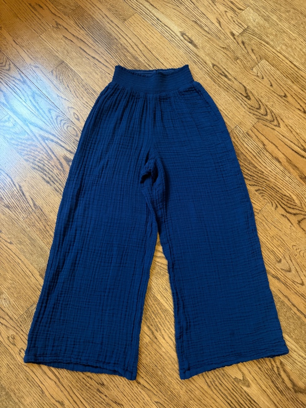 Michael Stars Medina cropped gauze pant, size XS (NOCTURNAL BLUE)